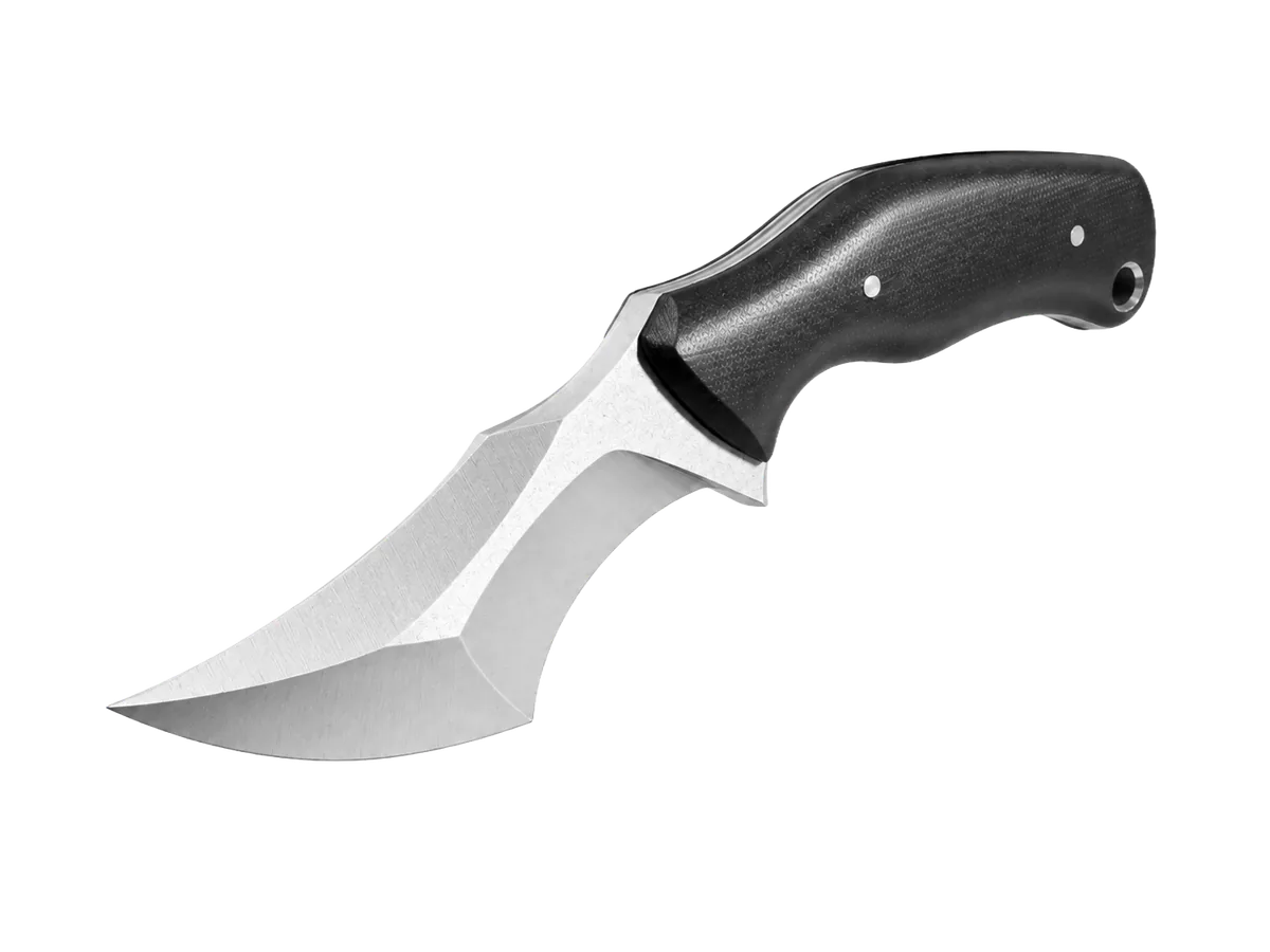 Crusader knife shown from a three-quarter angle